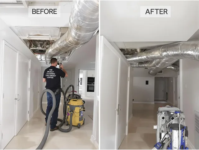 North Reading Air Duct Cleaning professional performing thorough air duct cleaning in North Reading