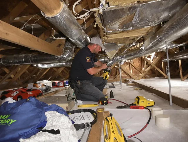 Professional air duct repair by North Reading Air Duct Cleaning in North Reading
