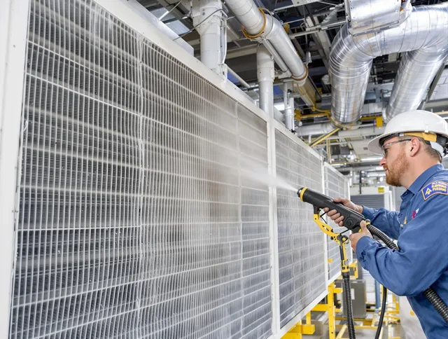 Professional commercial coil cleaning by North Reading Air Duct Cleaning in North Reading